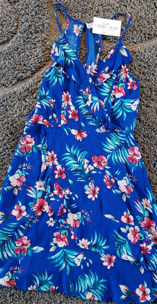 Blue Floral Dress